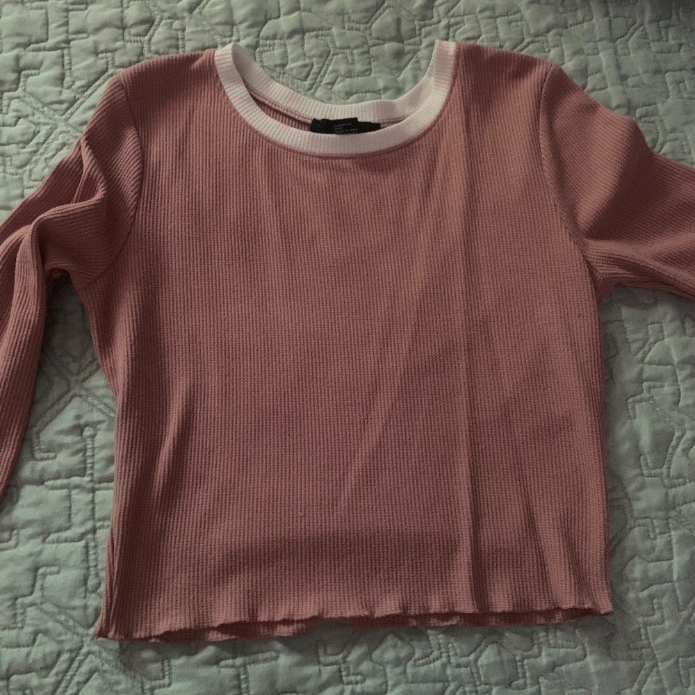 Forever 21 Dusty Pink Long Sleeve Shirt